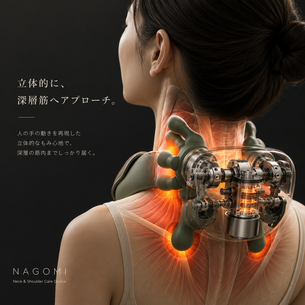 NAGOMI™ 温熱揉み ネックマッサージャー