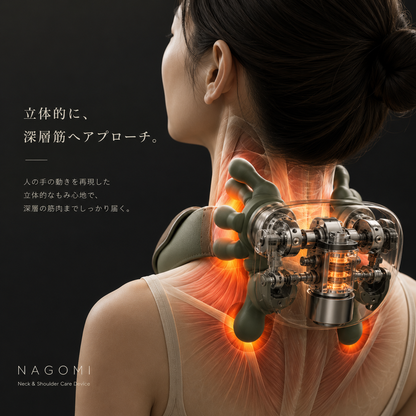 NAGOMI™ 温熱揉み ネックマッサージャー