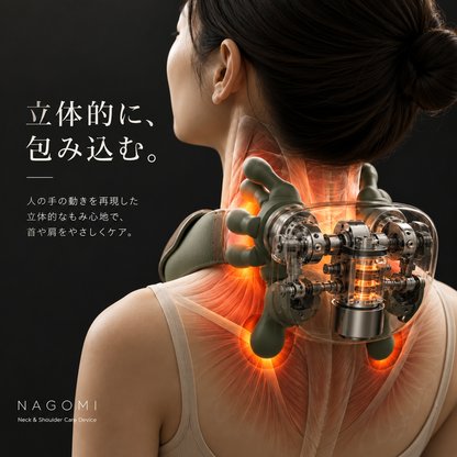 NAGOMI™ 温熱揉み ネックマッサージャー